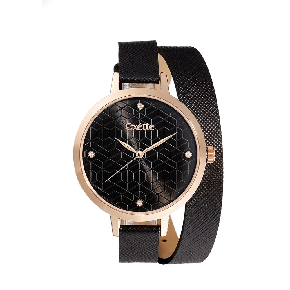 Oxette Voyage Watch Leather Black