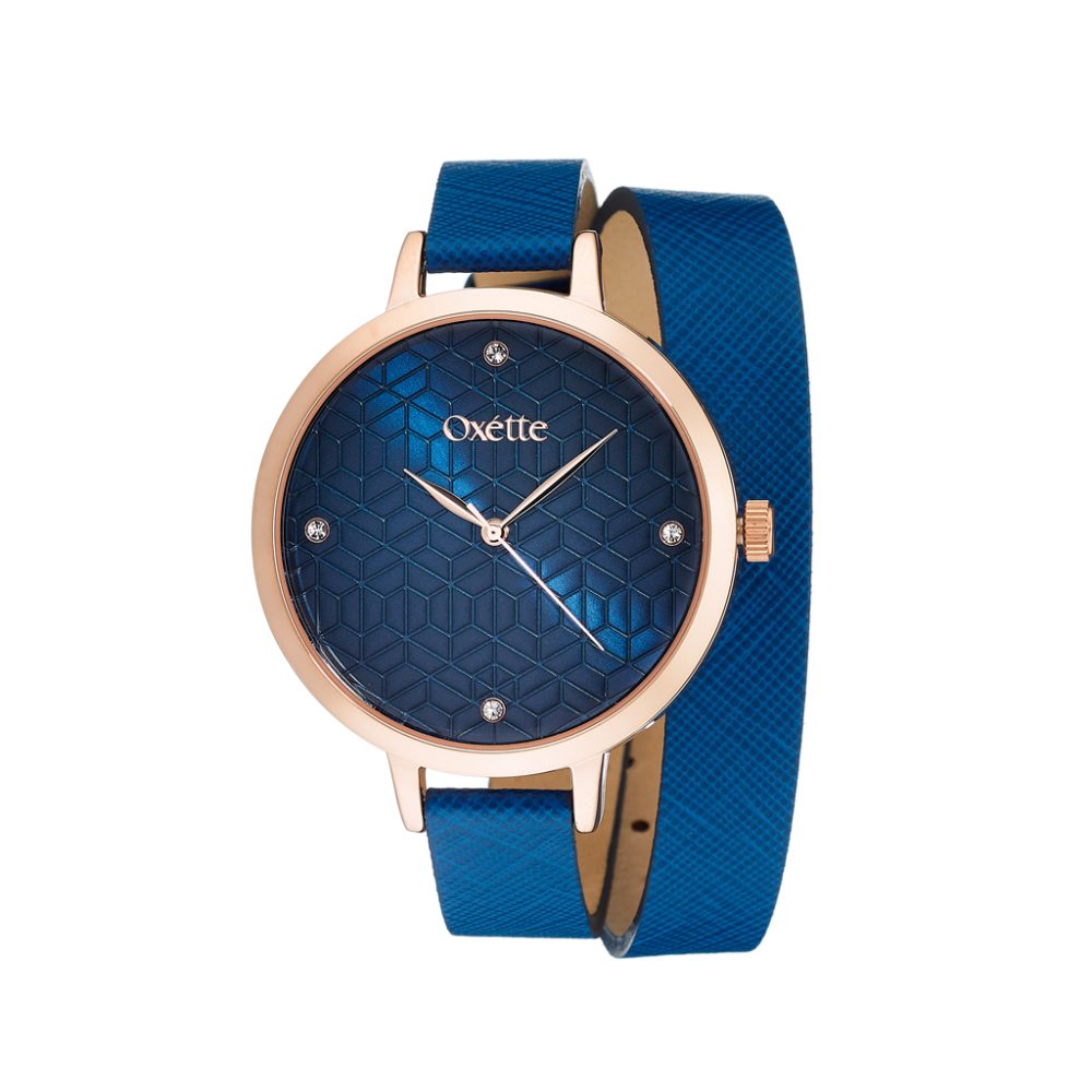 Oxette Voyage Watch Leather Blue