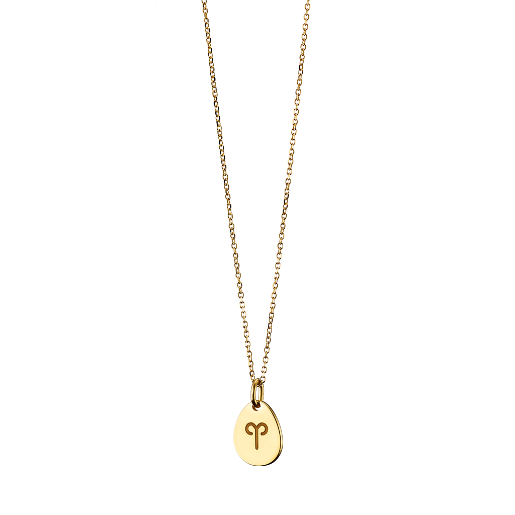 Oxette Engrave Me Necklace (Small Shell with Zodiac Sign)