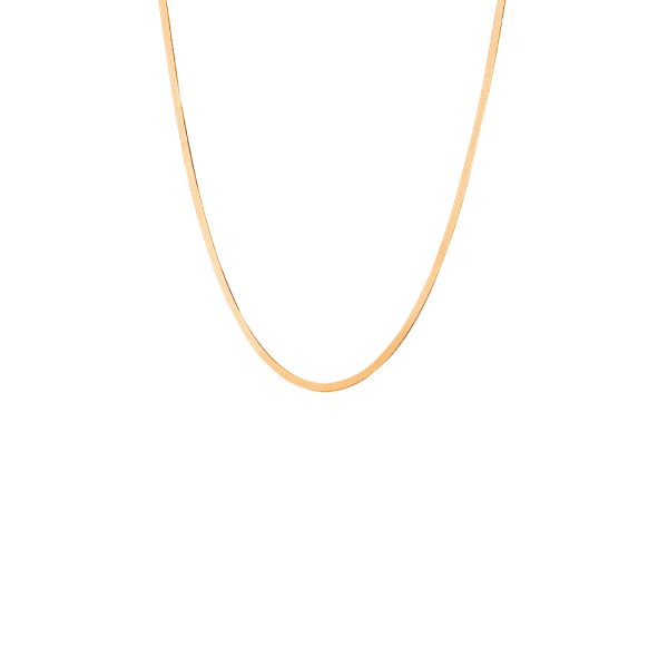 Glow silver rose gold chain necklace