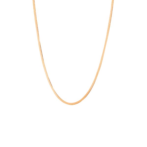 Glow silver rose gold chain necklace