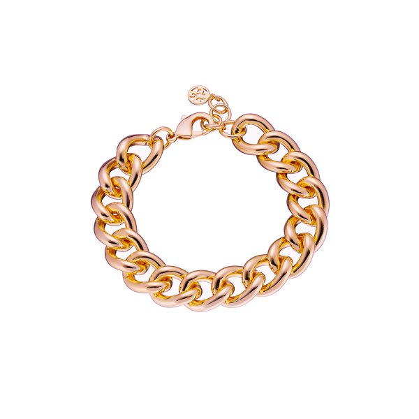 Heavy Metal metal rose gold chain bracelet