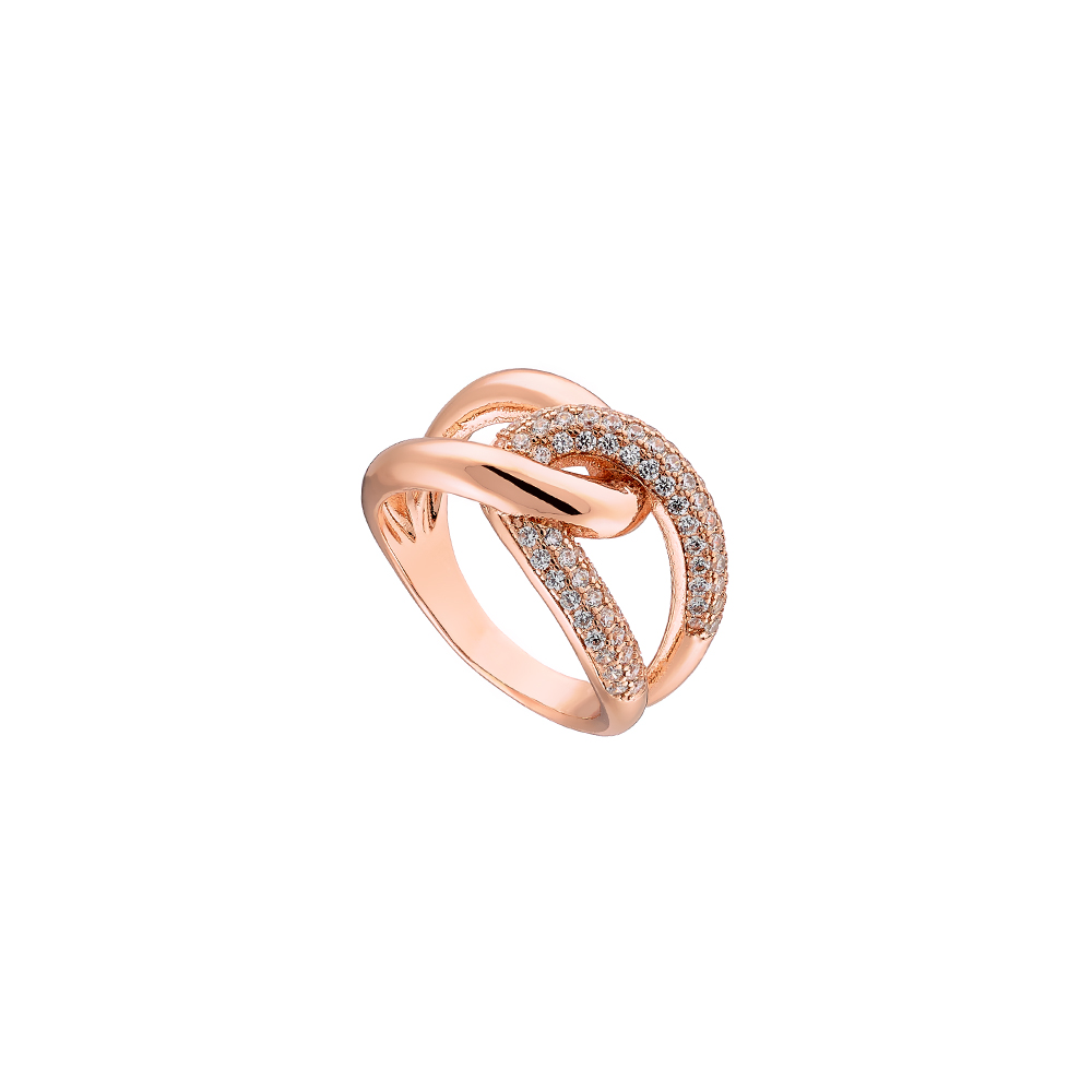 Rose gold metal ring deals