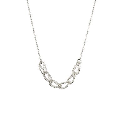 Melody silver necklace with chains
