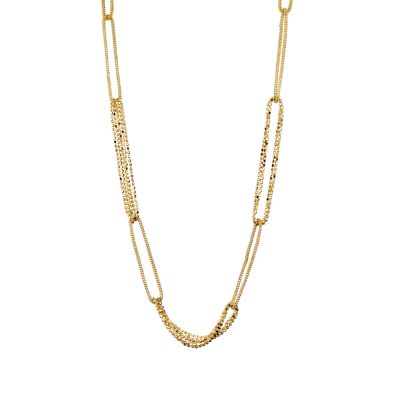 Melody silver gold plated necklace with chains