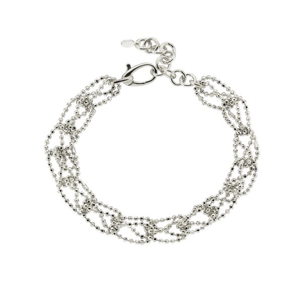 Melody bracelet silver with chains