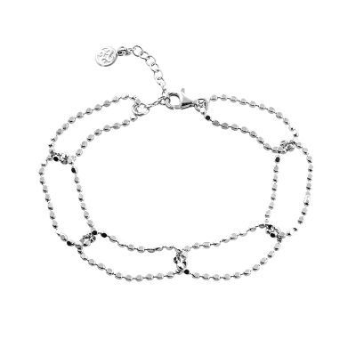 Melody silver bracelet with chains