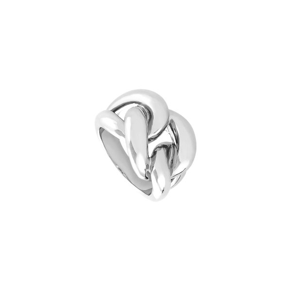 Heavy Metal ring metallic silver