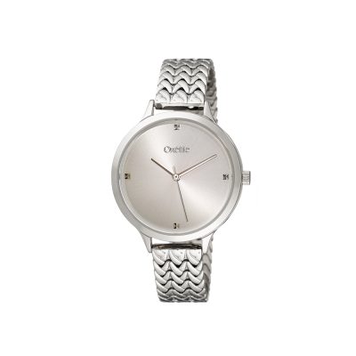 Legacy watch with steel bracelet and silver dial