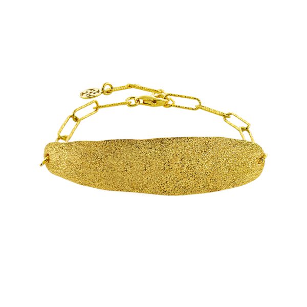 Golden Dust silver plated bracelet with element