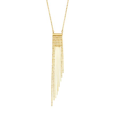 Sirene silver gold plated necklace with asymmetric chains