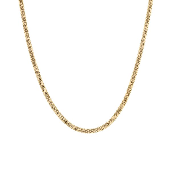 Success necklace silver gold plated braided chain