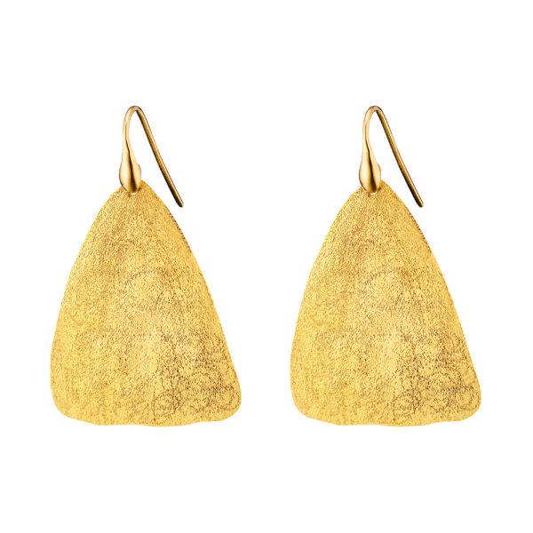 Golden Dust silver plated earrings with elements 4.8 cm