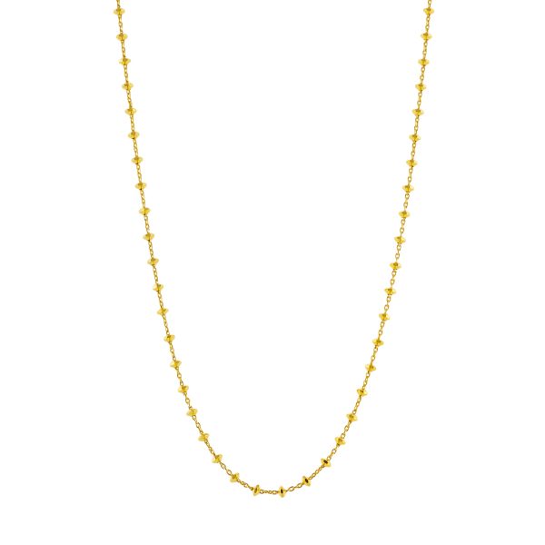 Chain silver gilded chain 38 cm