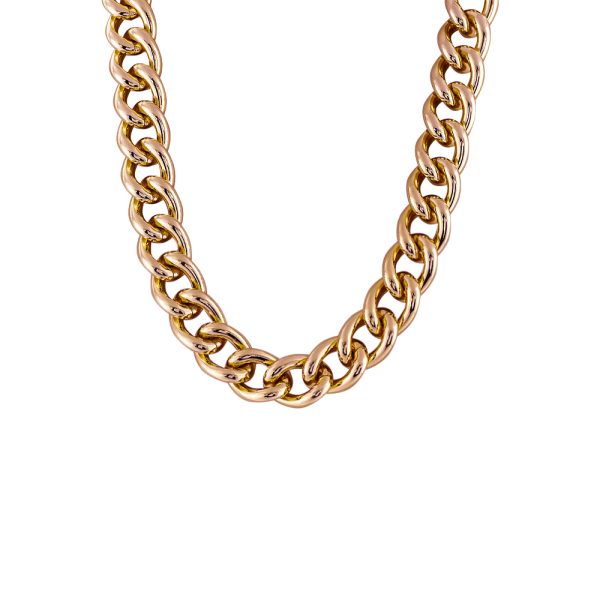 Heavy Metal metal rose gold chain necklace