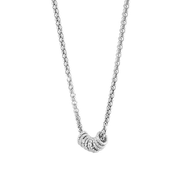 Panorama silver chain necklace