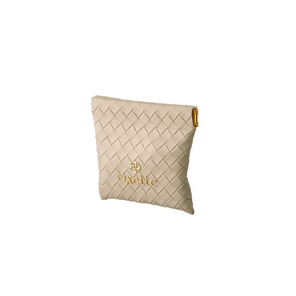 Beige Multi-Purpose Case with gold logo 10 cm