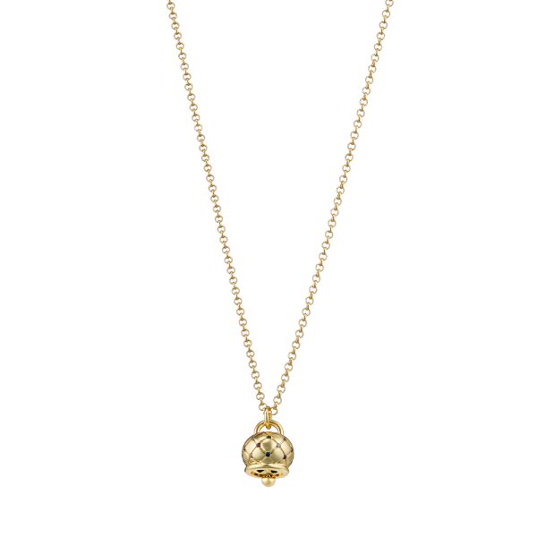 Κολιέ Lucky Charm μεταλλικό επίχρυσο μακρύ με πολύχρωμα ζιργκόν